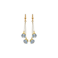 Celeste Double Crystal Drop Earrings