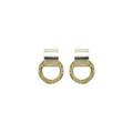 Gold Twisted Hoop Earrings