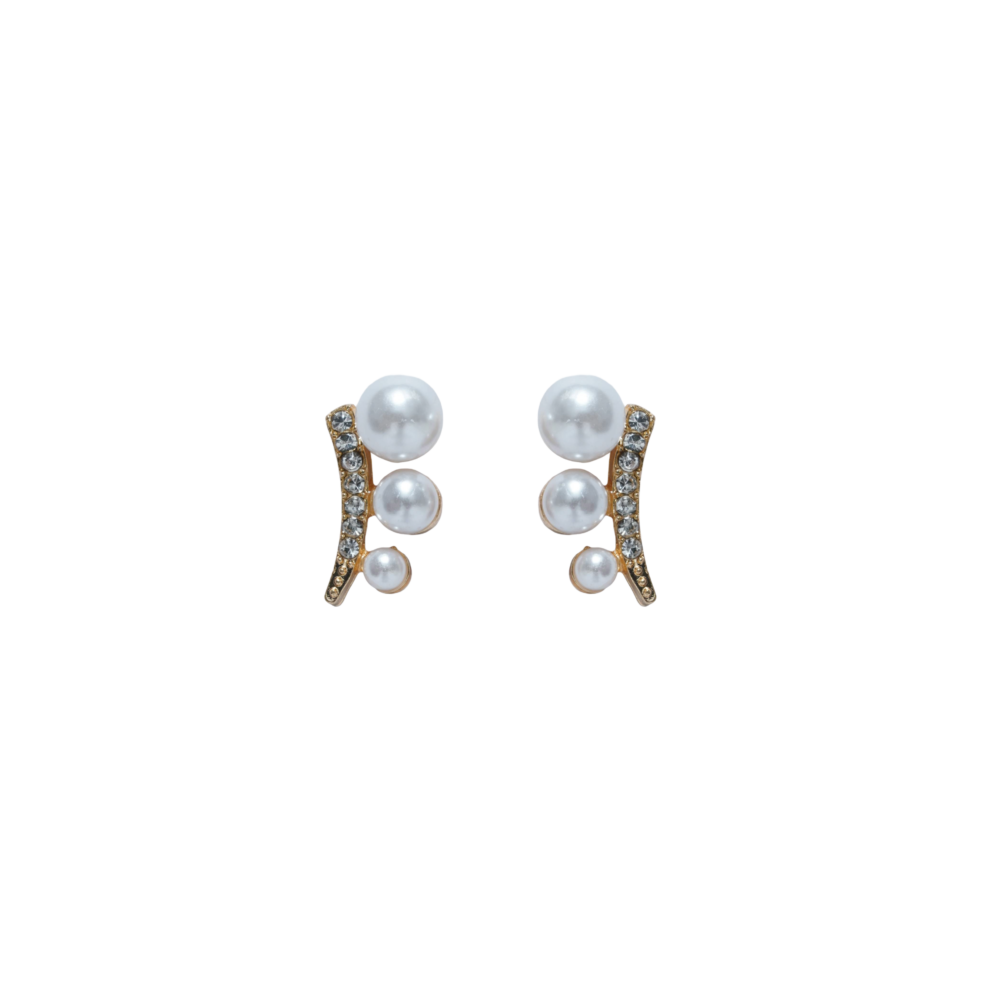 Pearl Radiance Crystal Earrings